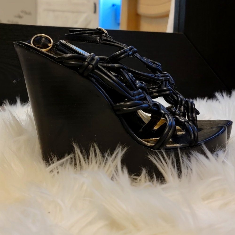 BEBE WEDGE HEELS